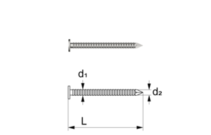 Facade panel nails