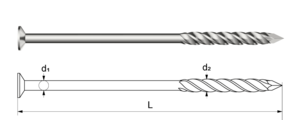 Sparrennägel aus Federstahldraht