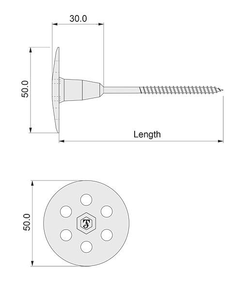 efte insulation screw dps insulation fastener woodscrew thermal